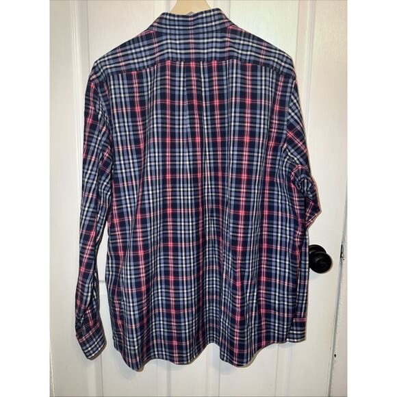 Vineyard Vines Men’s Slim Fit Murray Shirt Button Long Sleeve Blue Plaid XXL - Picture 6 of 6